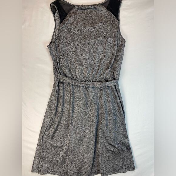 Athleta Women’s Faux Wrap Dress Outdoor Active Athleisure Pockets Large Silver - Picture 5 of 9